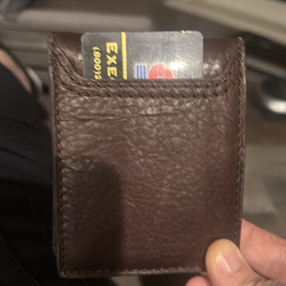 DEEP BROWN Fossil deep brown men’s wallet - Picture 6 of 8